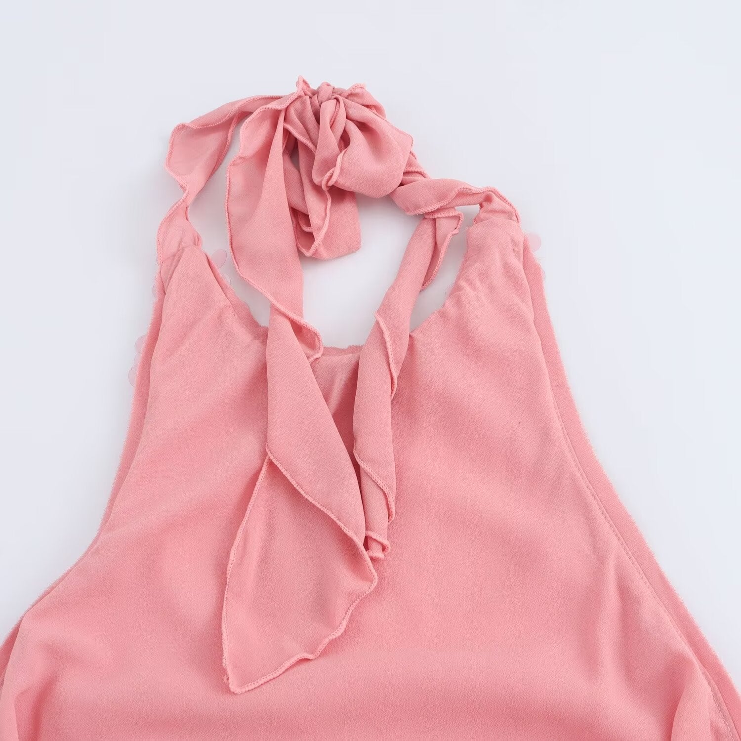 Disco Doll Sequin Halter Mini Dress