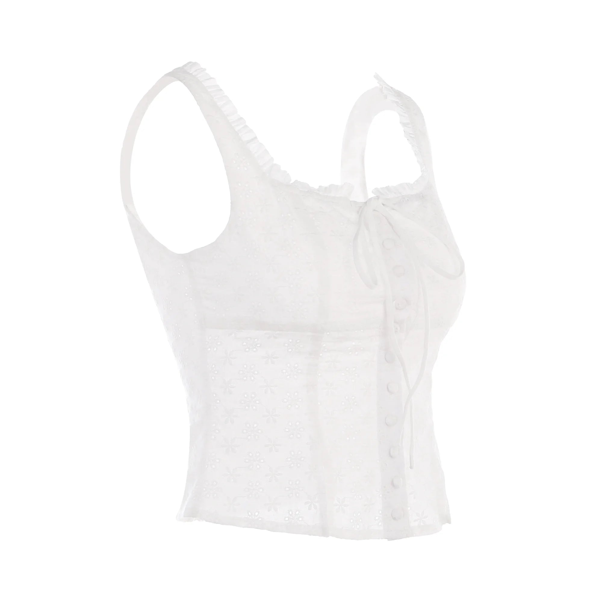 Petal Square Collar Tank