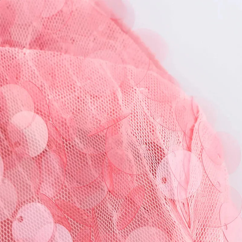 Disco Doll Sequin Halter Mini Dress