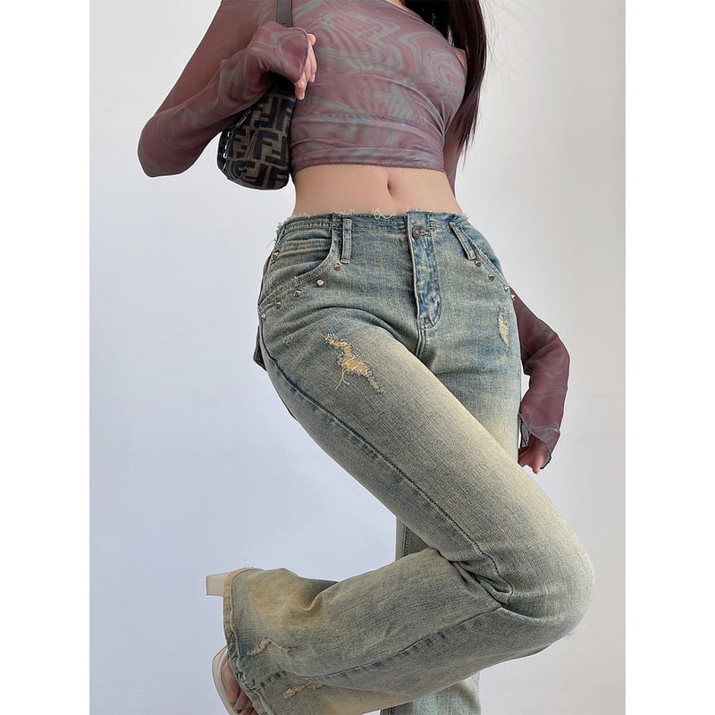 High Waist Flared Jeans