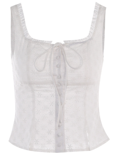 Petal Square Collar Tank
